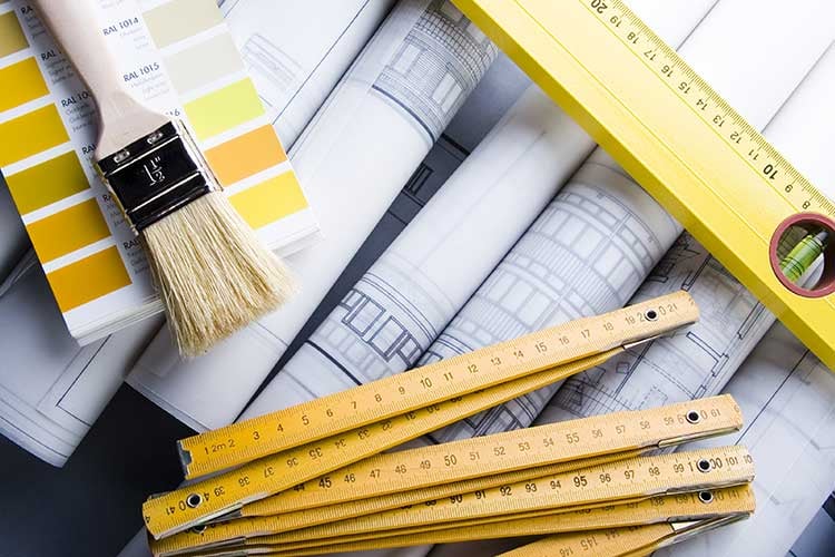 Yellow and white hardware supplies 