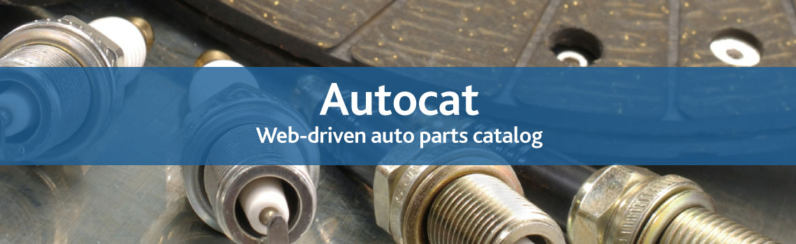 Spark plugs with a strap that says, Autocat.