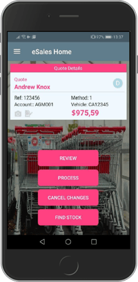 Easy-to-use mobile sales app