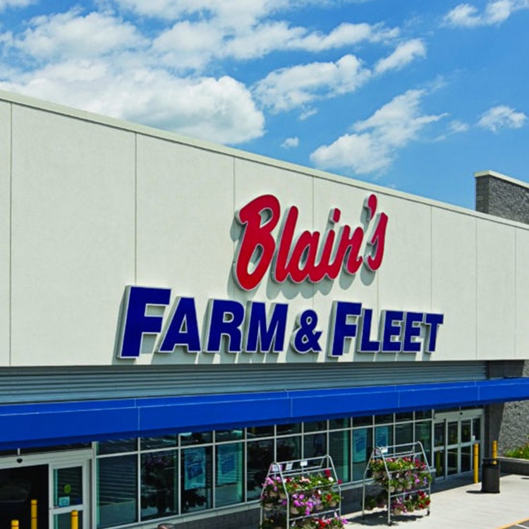 Blain’s Farm & Fleet store front.