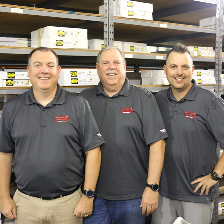 Three Professional Parts employees.