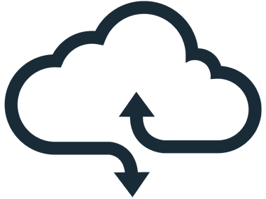 black cloud icon signaling flow