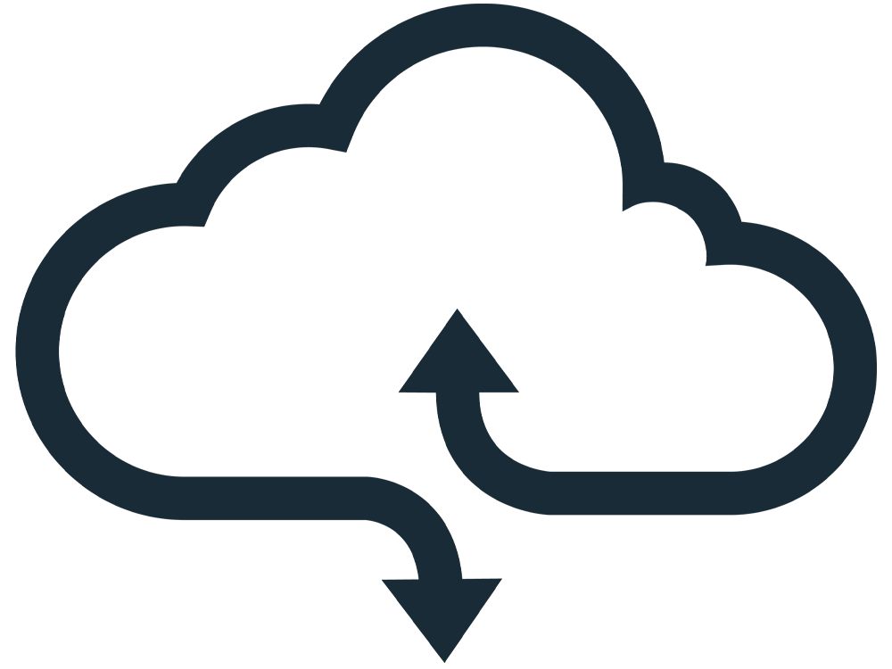 Streamlined cloud icon