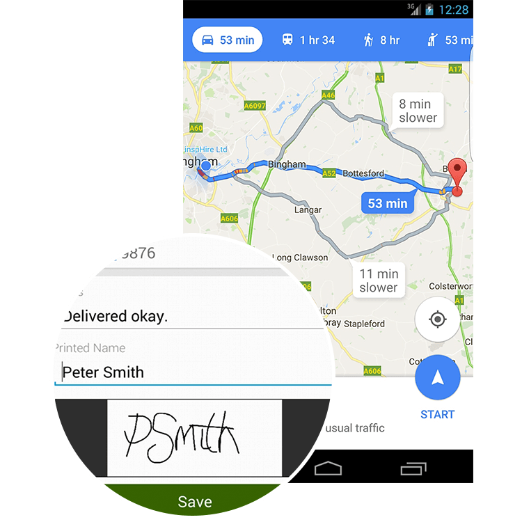 Logistiek beheer met inspHire Mobile 