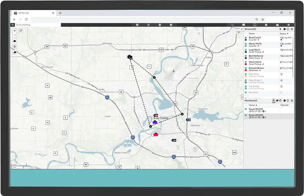 Mockup of Elite EXTRA dashboard