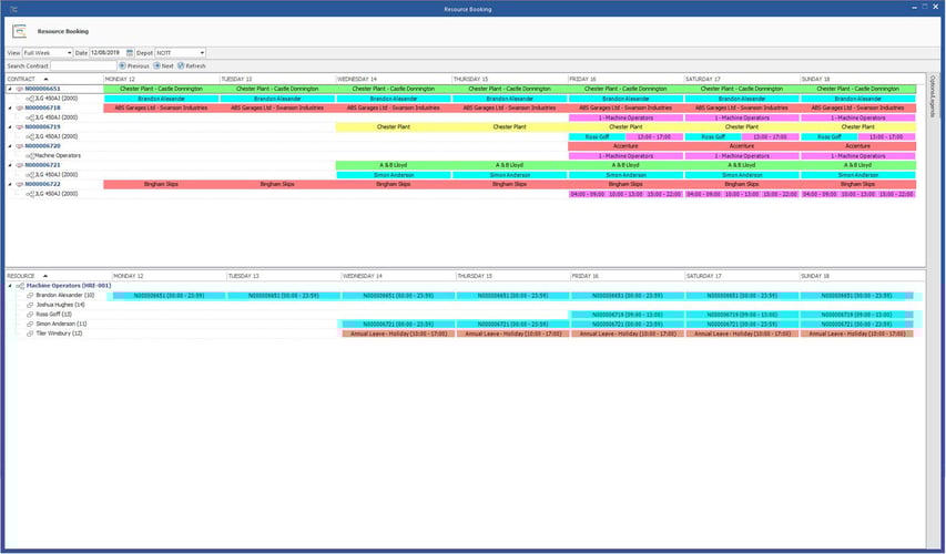 Drive efficiencies with the integrated operator and resource scheduler from inspHire Office.