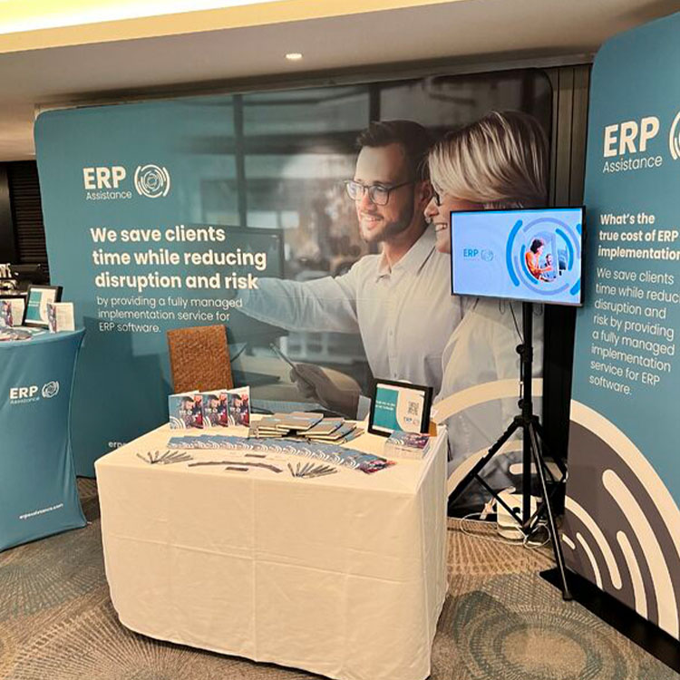 ERP Assistance event stand