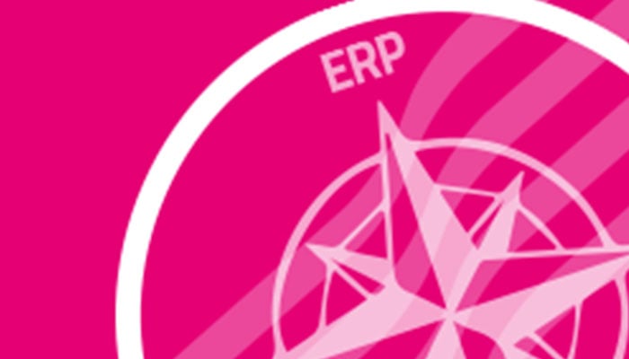 An illistration of a compass pointing to ERP