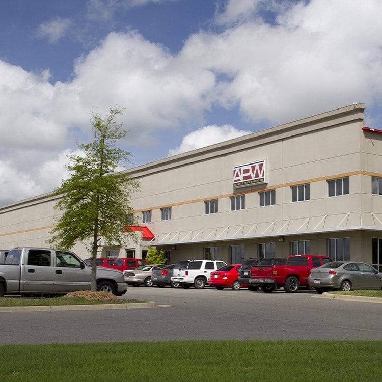 The outside office view of the Alliance Parts Warehouse.