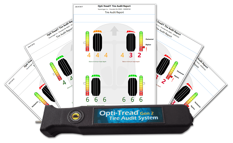 Illustration of Opti-Tread Gen 2 Tire Audit System